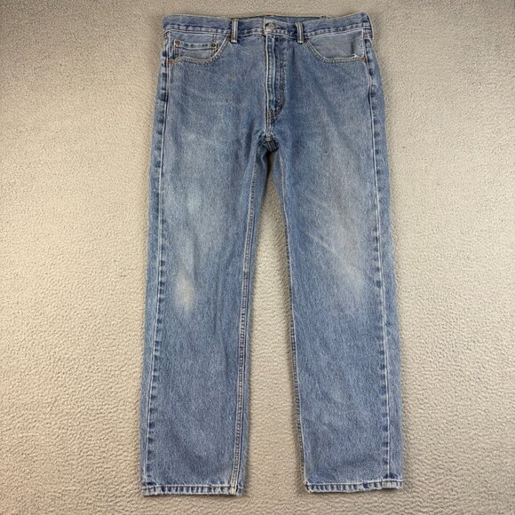 Levi's Other - Levis Jeans Mens 38x32 Blue Denim Straight Leg 505 Workwear Classic American